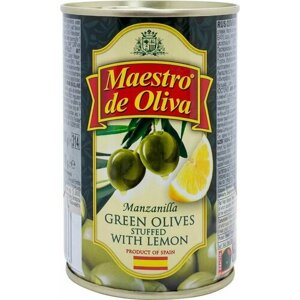 Оливки Maestro de Oliva с лимоном 300г х 2шт