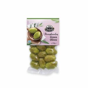 Оливки с косточкой “Дамаскиноэлия” 150г DELPHI Греция