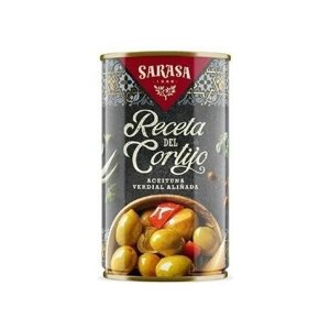 Оливки с косточкой Sarasa Ла Ресета дель Кортихо 0,37 литра жестяная банка