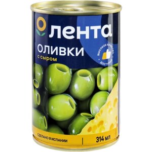 Оливки с сыром лента зеленые, 314мл