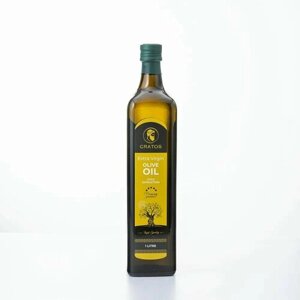 Оливковое масло Cratos Extra Virgin GOLD нерафинированное первого холодного отжима 1л, Греция