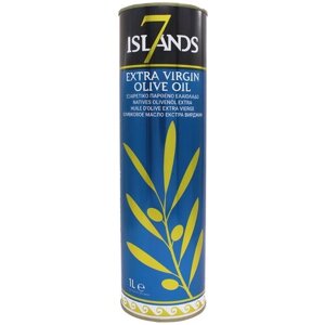 Оливковое масло Extra Virgin 7 ISLANDS, нерафинированное, кислотность 0,5, ж/б, 1 литр (Греция)