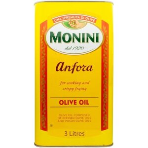 Оливковое масло Monini Anfora рафинированное с добавлением нерафинированного оливкового масла, 3 л