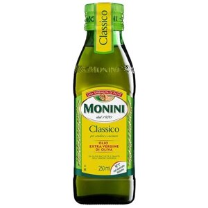 Оливковое масло Monini Classico Extra Virgin нерафинированное высшего качества первого холодного отжима Экстра Вирджин, 0,25 л