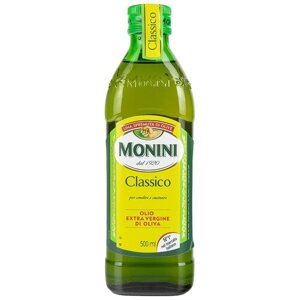 Оливковое масло Monini Classico Extra Virgin нерафинированное высшего качества первого холодного отжима Экстра Вирджин, 0,5 л