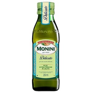 Оливковое масло Monini Extra Virgin Delicato нерафинированное высшего качества первого холодного отжима Экстра Вирджин, 0,25 л