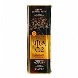 Оливковое масло P. D. O. SITIA 02, О. крит, жестяная банка, 250мл