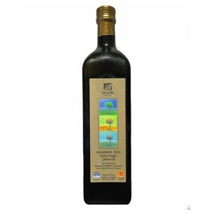 Оливковое масло Sellas Extra Virgin P. D. O. Kalamata 1л, 0.3%Греция, Пелопоннес, стекло)