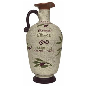 Оливковое масло в глиняном кувшине ручной работы AKROTIRI, о. Крит, Греция, 750мл