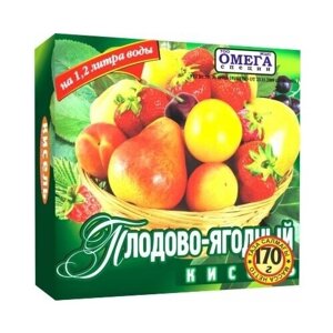 Омега Кисель плодово-ягодный /быстрого приготовления, специи и приправы, 170гр.