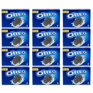 OREO Печенье с какао и начинкой Крем-ваниль, Коробка, 12шт. 228гр.