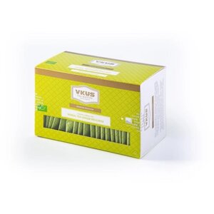 Органический Зеленый чай VKUS с лаймом и имбирём, 20 шт * 2 гр