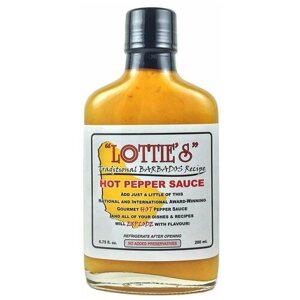 Острый соус Lottie's Traditional Barbados Yellow Hot Pepper Sauce