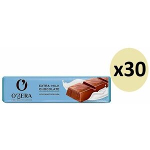 OZera, шоколад молочный Extra milk, 45 г (упаковка 30 шт.)
