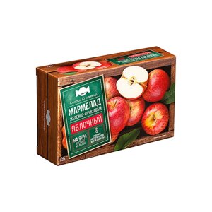 «Озёрский сувенир», мармелад «Яблочный», 100% натуральный продукт, 320 г, 2 штуки