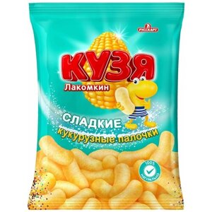 Палочки кукурузные Русскарт кузя Лакомкин сладкие, 140 г, 4 шт