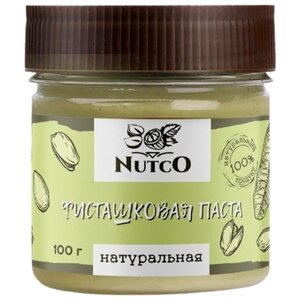 Паста фисташковая натуральная Nutco, 100 г, пластиковая банка