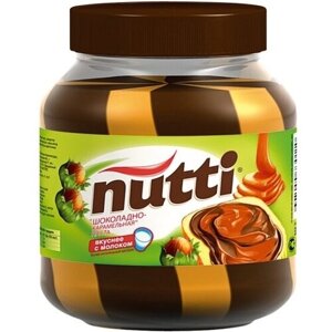 Паста ореховая Nutti с добавлением какао шоколадно-карамельная 330 г