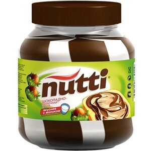 Паста ореховая Nutti с добавлением какао шоколадно-молочная 330 г