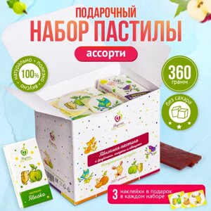 Пастила без сахара Вкусно, без сахара! Ассорти, полезные сладости для детей, 360 г, 24 шт в уп.