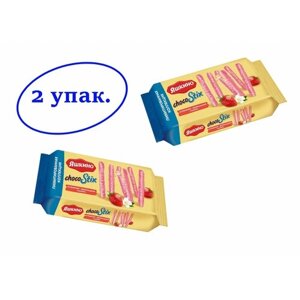 Печенье ChocoStix в клубнично-шоколадной глазури, 2х130 г Яшкино