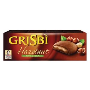 Печенье Grisbi Grisbi "Hazelnut", 150 г, молочный крем, орехи