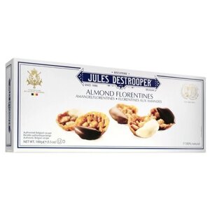 Печенье Jules Destrooper миндальные флорентинки, 100 г, шоколад, орехи