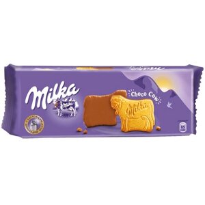 Печенье Milka choco Cow, 200 г, молоко, орехи