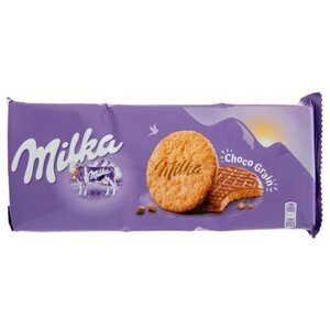 Печенье Milka choco grains, 126 г, шоколад, овсяные хлопья