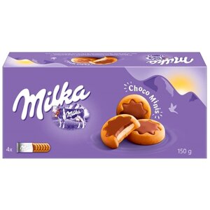 Печенье Milka choco Minis, 150 г, шоколад, молочный крем