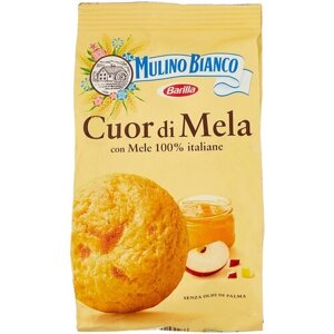 Печенье Mulino Bianco Cuor di Mela, 250 г, кофе, корица