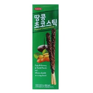Печенье Sunyoung Peanut Choco Stick, 54 г, орехи, шоколад