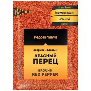 Peppermania Пряность Перец красный молотый, 25 г, дой-пак