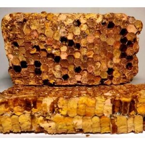 Перга пчелиная в сотах нативная, Сотовая перга, 300 гр, Алтайский край
