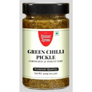 Пикули соус с зеленым перцем чили (Green chilli Pickle) 300г