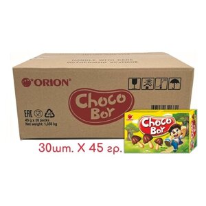 Пирожное Choco Boy Грибочки, 45 г, шоколад, 30 уп.