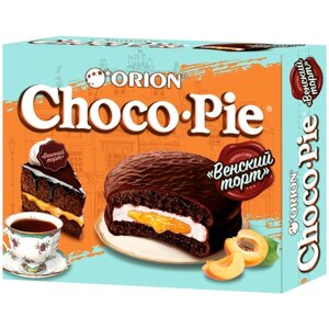Пирожное Orion Choco Pie Венский торт, абрикос, суфле, 360 г