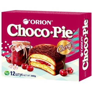 Пирожное Orion Choco Pie вишня, 360 г