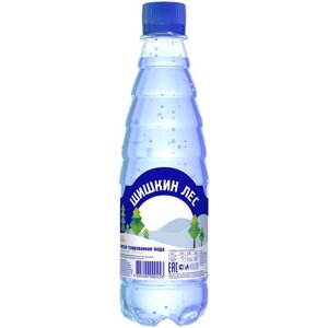 Питьевая вода Шишкин лес газированная, ПЭТ, 0.4 л