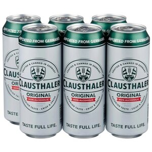 Пиво безалкогольное светлое Clausthaler Original 0.5 л , 6 шт.