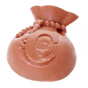 Подарочная шоколадная фигура Frade/Фраде - Денежный мешок (вес 115 гр) (молочный)