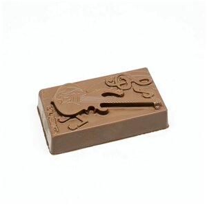 Подарочная шоколадная фигура Frade/Фраде - Гитара (вес-100г) (молочный)