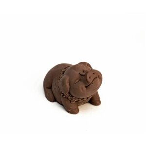 Подарочная шоколадная фигура Frade/Фраде - Хрюша (вес-102г) (темный)