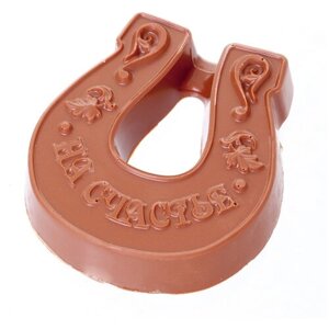 Подарочная шоколадная фигура Frade/Фраде - Подкова На счастье (вес 140 гр) (молочный)