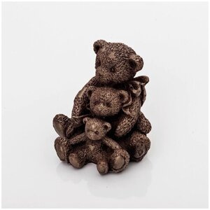 Подарочная шоколадная фигура Frade/Фраде - Три медведя (вес-132г) (темный)