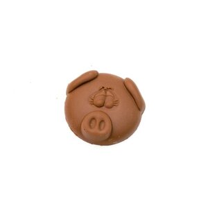 Подарочная шоколадная плитка Frade/Фраде - Хрюшка анфас 5 (вес-30г) (молочный)