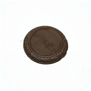 Подарочная шоколадная плитка Frade/Фраде - Медаль под вставку - плетение (вес-40г) (темный)
