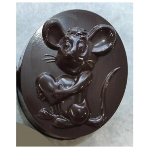 Подарочная шоколадная плитка Frade/Фраде - Мышкино сердце (вес-135г) (темный)