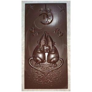 Подарочная шоколадная плитка Frade/Фраде - Ночные мышки (вес-85г) (темный)