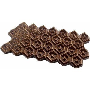 Подарочная шоколадная плитка Frade/Фраде - Плитка Двойные Кубики (вес-88г) (темный)
